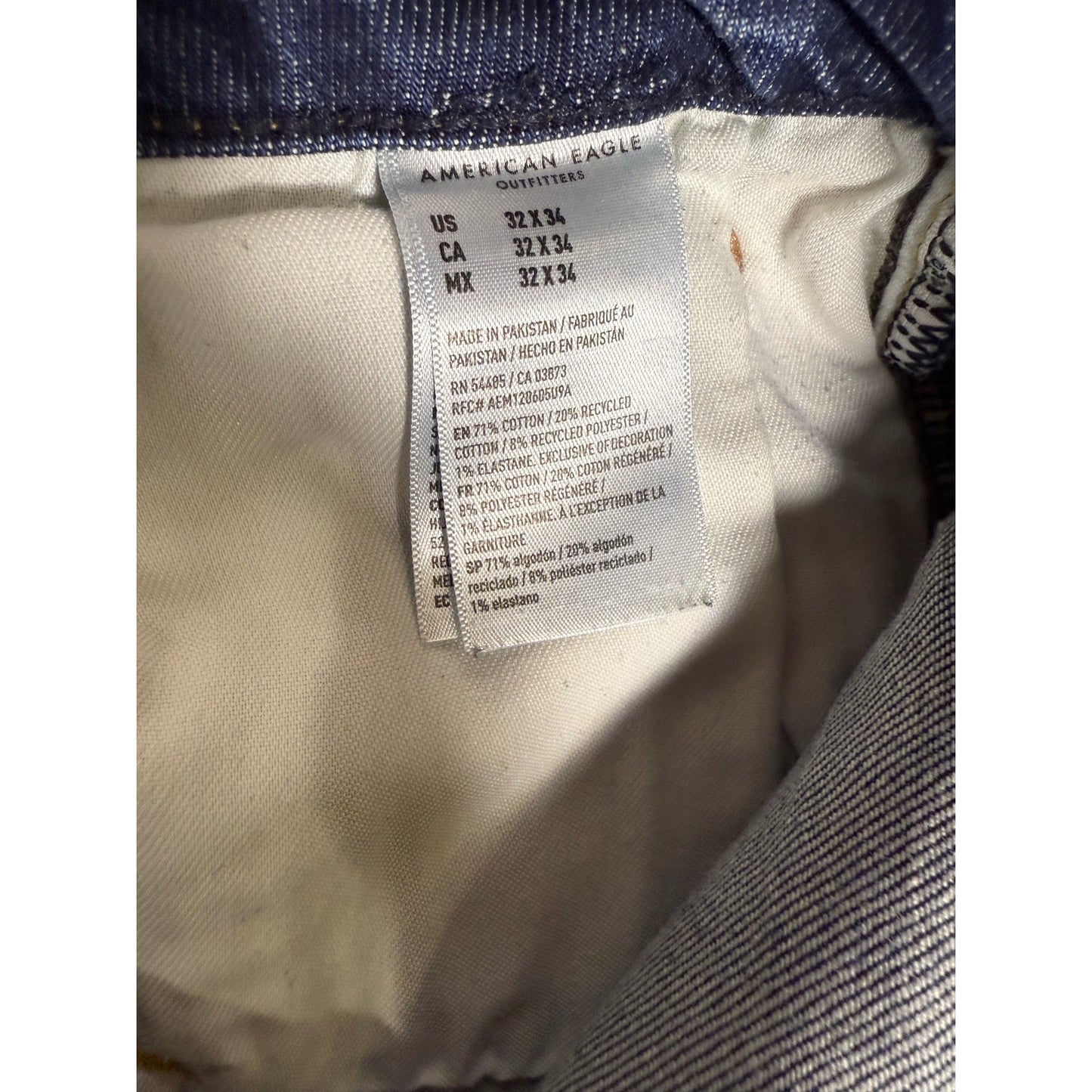 American Eagle Relaxed Straight Jeans - Men's 32x34 Blue