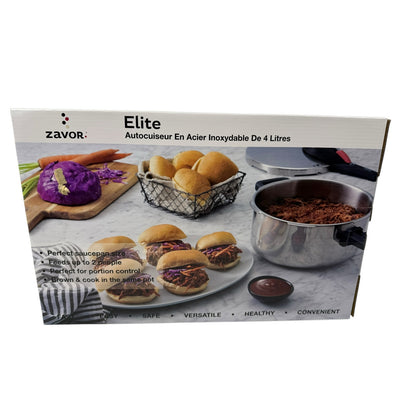 New in Box Zavor Elite 4.2-Qt. Pressure Cooker Stainless Steel