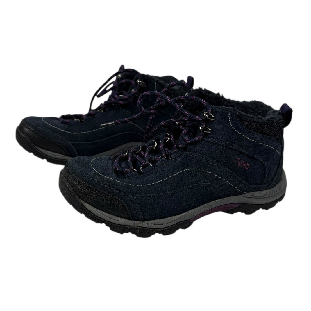 RYKA Women's Suede hiking boots Size 8 purple ankle