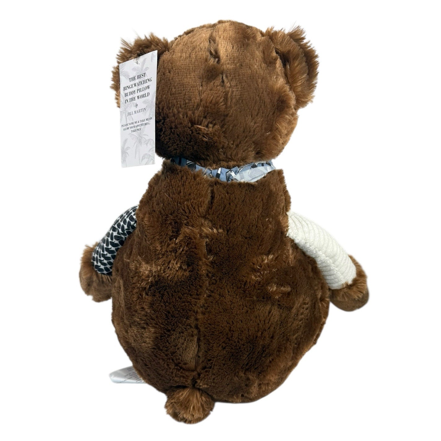 NWT Jill Martin Binge Watching Buddy Plush Basketball Bear 30" Huge! Oversized