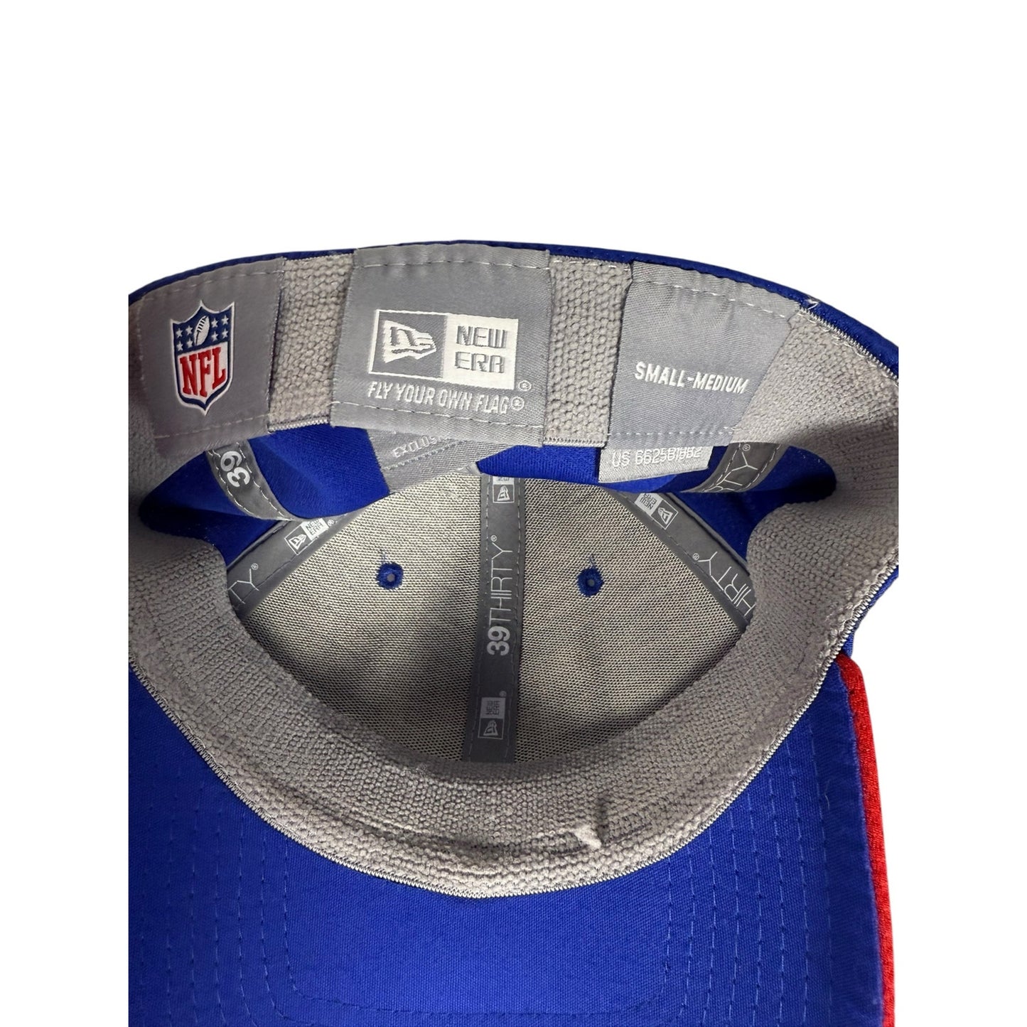 New Era New York Giants Hat Men's Size Small - Medium Blue and Red Flex Fit