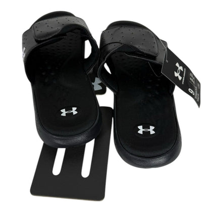 NWT Women's Under Armour Ignite Pro Sandles SL Black Size 9