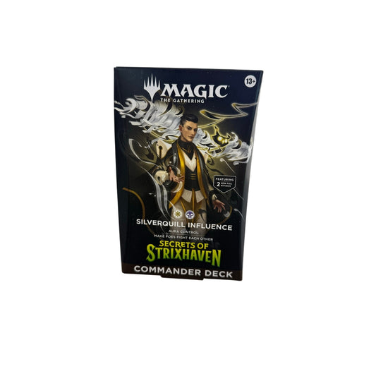New Sealed MtG: Secrets of Strixhaven Commander Deck-Silverquill Influence