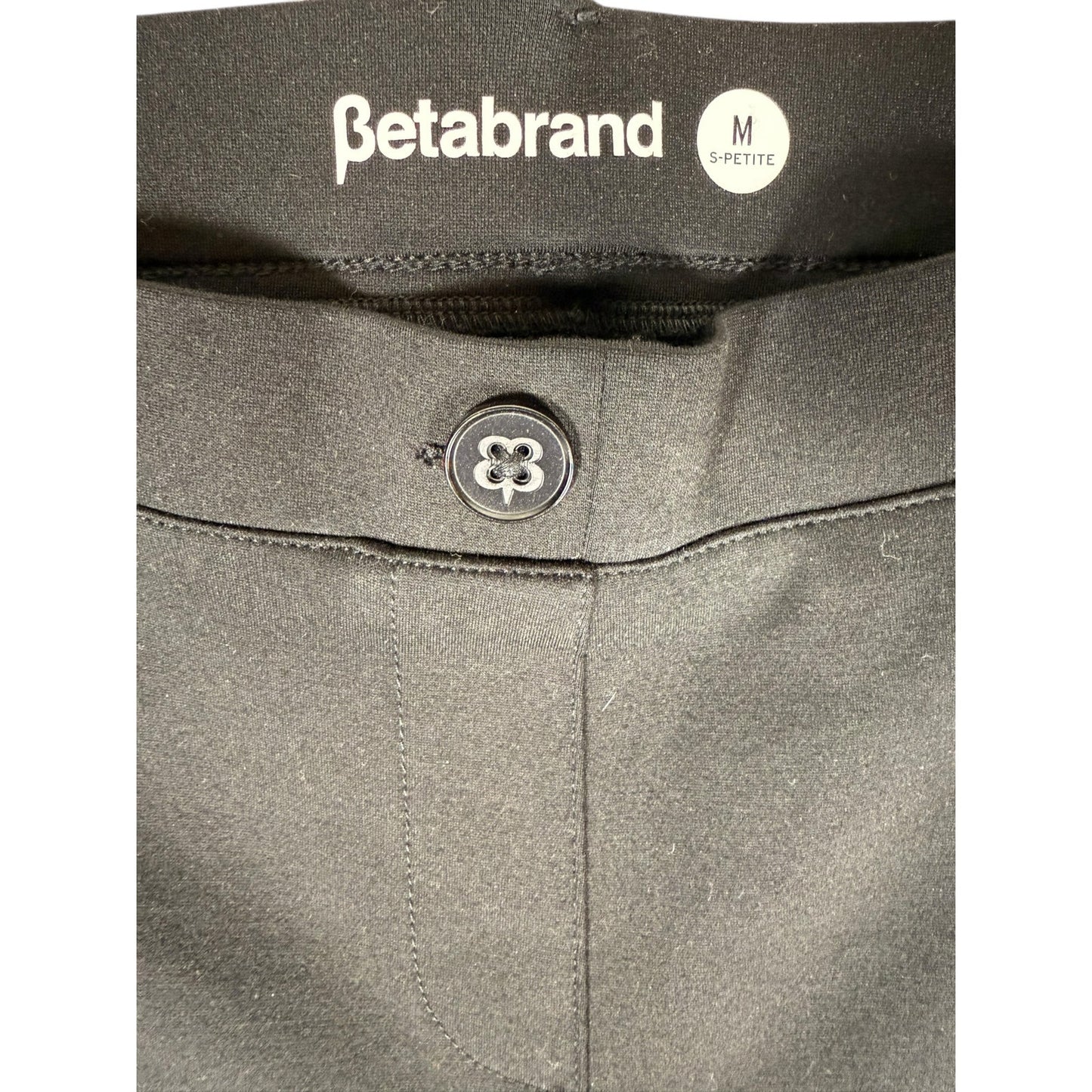 Betabrand Slacks Women 28 Black stretch Dress Comfortable