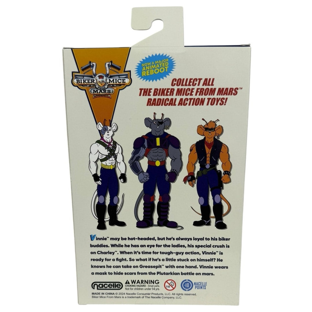 Nacelle Nacelleverse Biker Mice From Mars Vinnie 7" Action Figure NIB