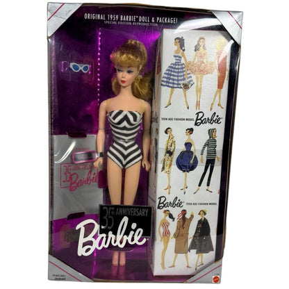 Barbie Original 1959 35th Anniversary Collector Doll & Accessories-Brand New