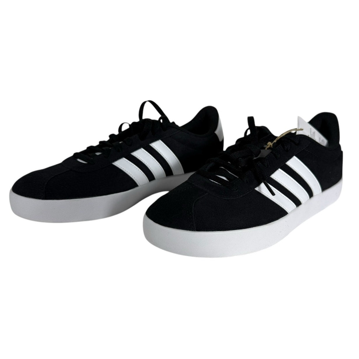 NWT Adidas Sneakers Men's VL Court 3.0 Black and White Size 11 Skateboarding