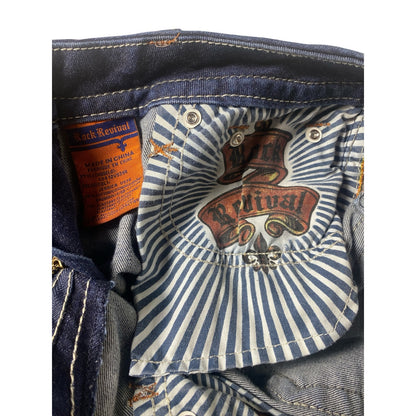 Women Rock Revival Jessica Flap Pocket jeans size 28