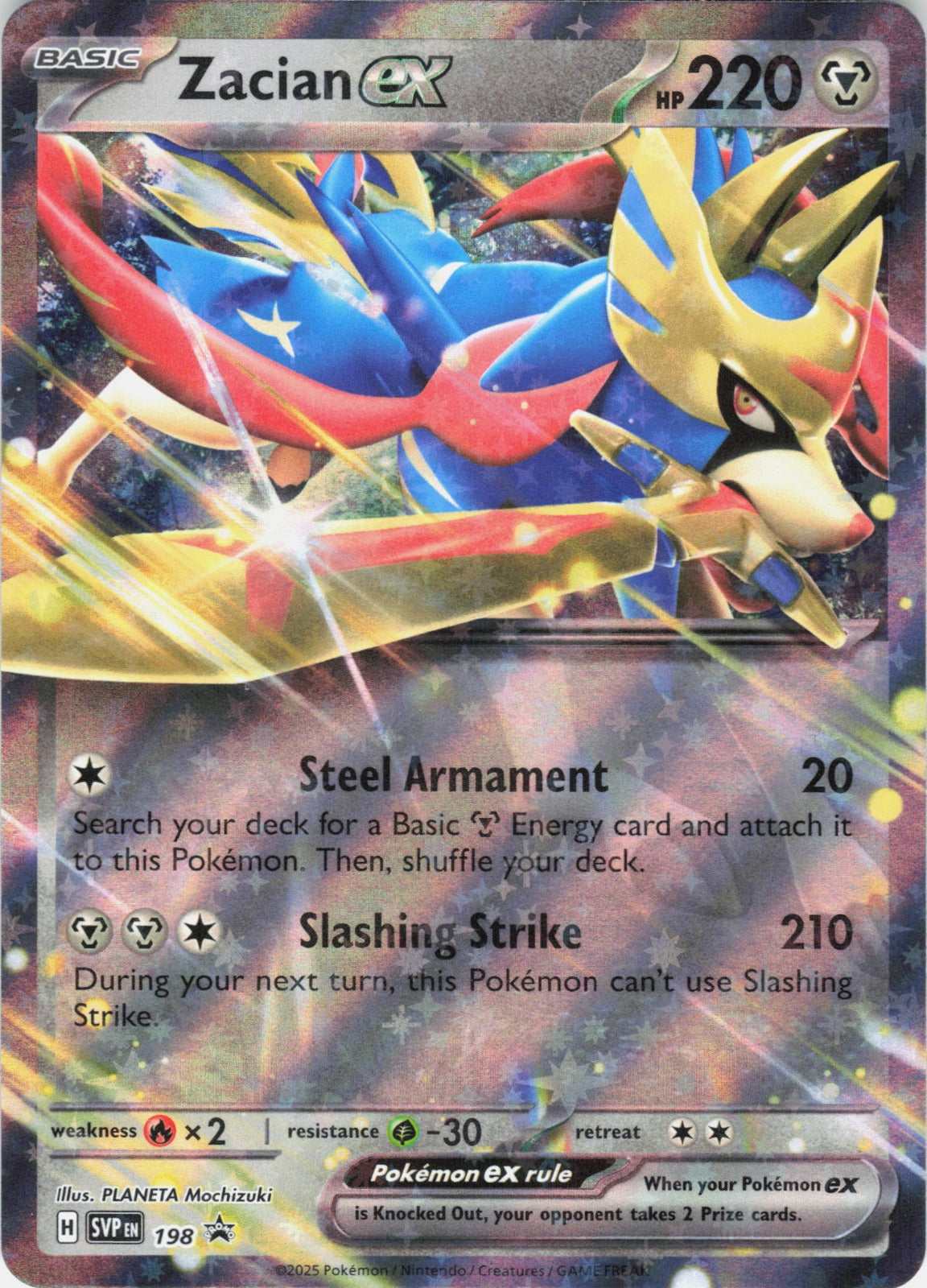 Zacian ex Holo Promo SV: Scarlet & Violet Promo Cards 198 NM