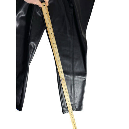 NWT Marc New York Women's Faux Leather Pants Size 1X High Rise Black Skinny