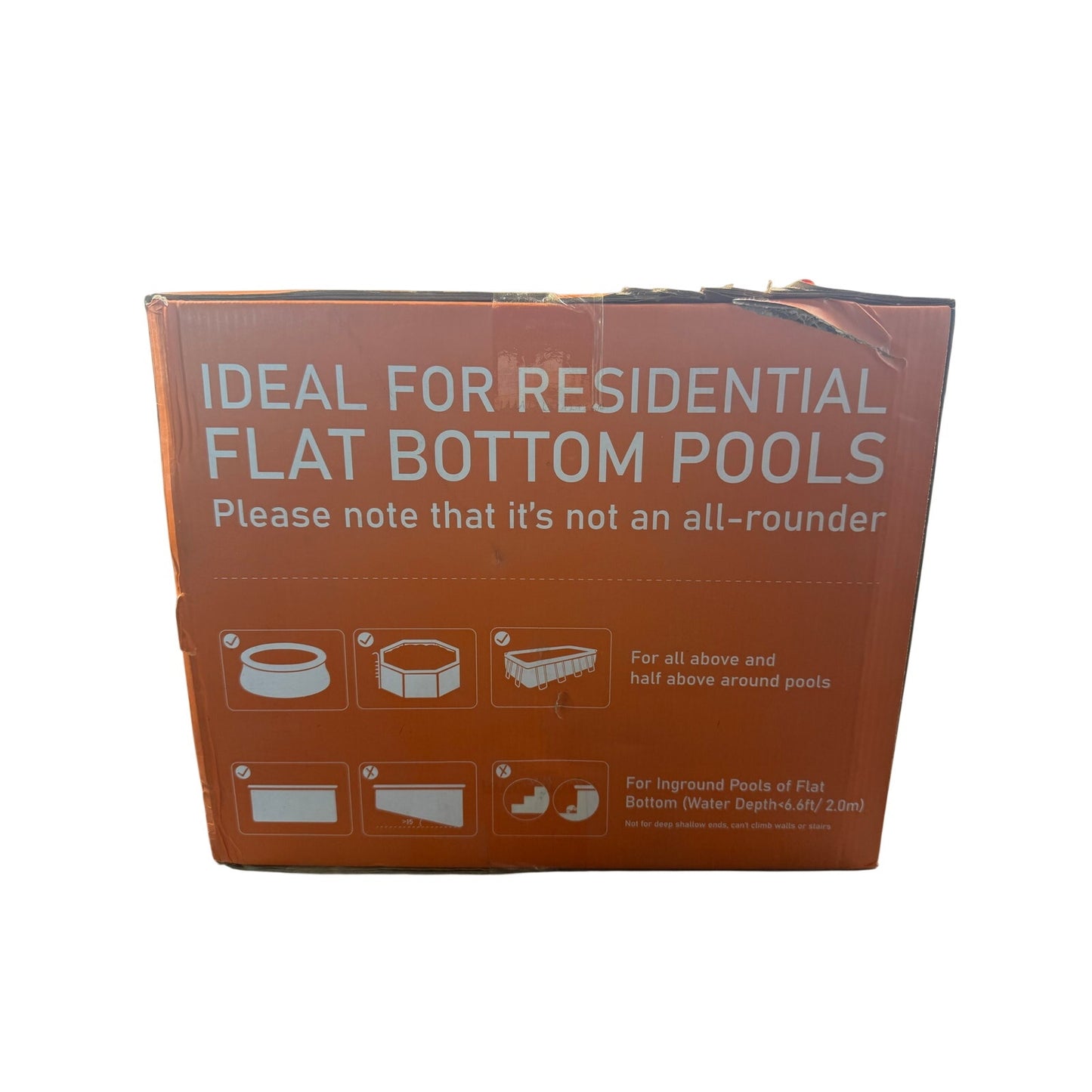 New 110 Mins Runtime Pool Vacuum for Above Ground Pool Cordless Robotic Gray