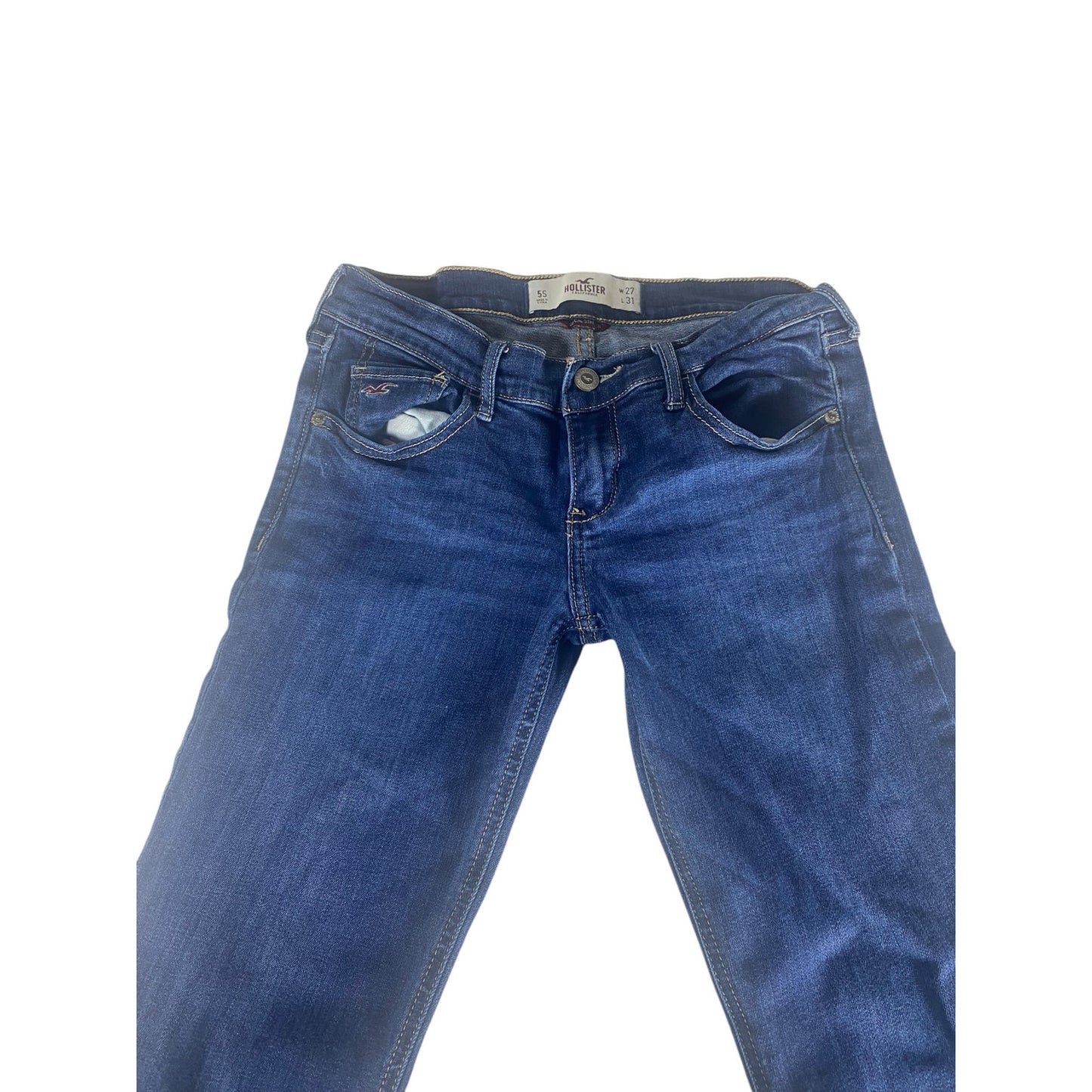 Women Hollister Socal stretch blue jeans size 5s