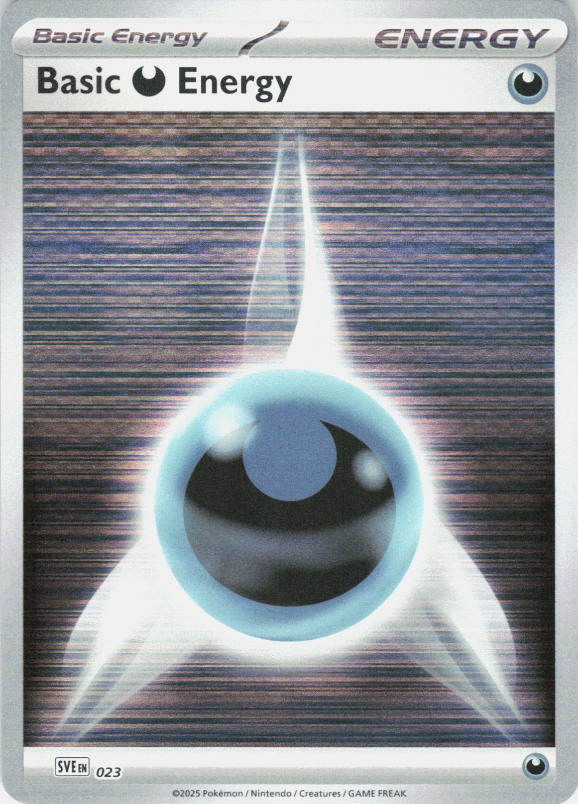 Basic Darkness Energy Reverse Holo Common SVE: Scarlet & Violet Energies 023 NM