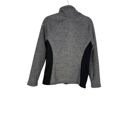Spyder Zip up jacket Women's Fleece Gray black Size XL