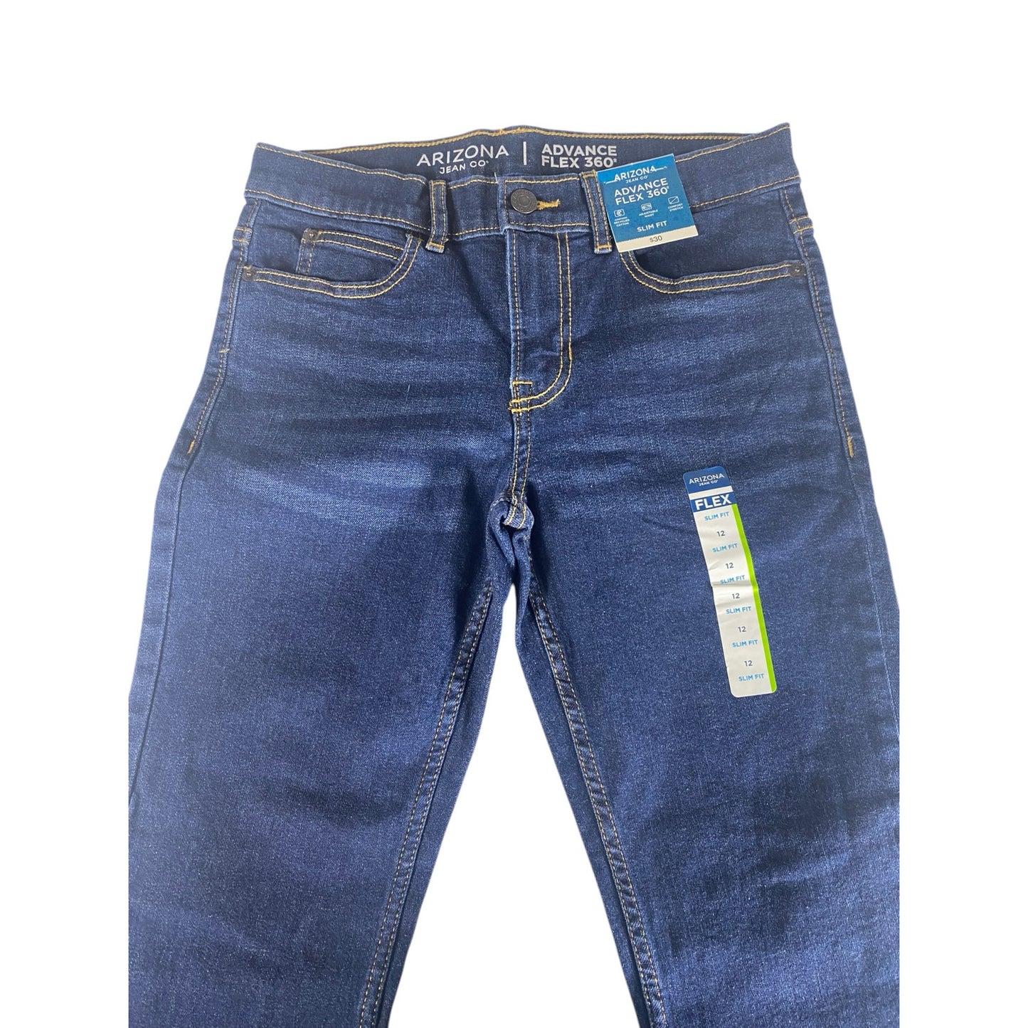 NWT Arizona Youth Size 12 Advance Flex 360 Jeans