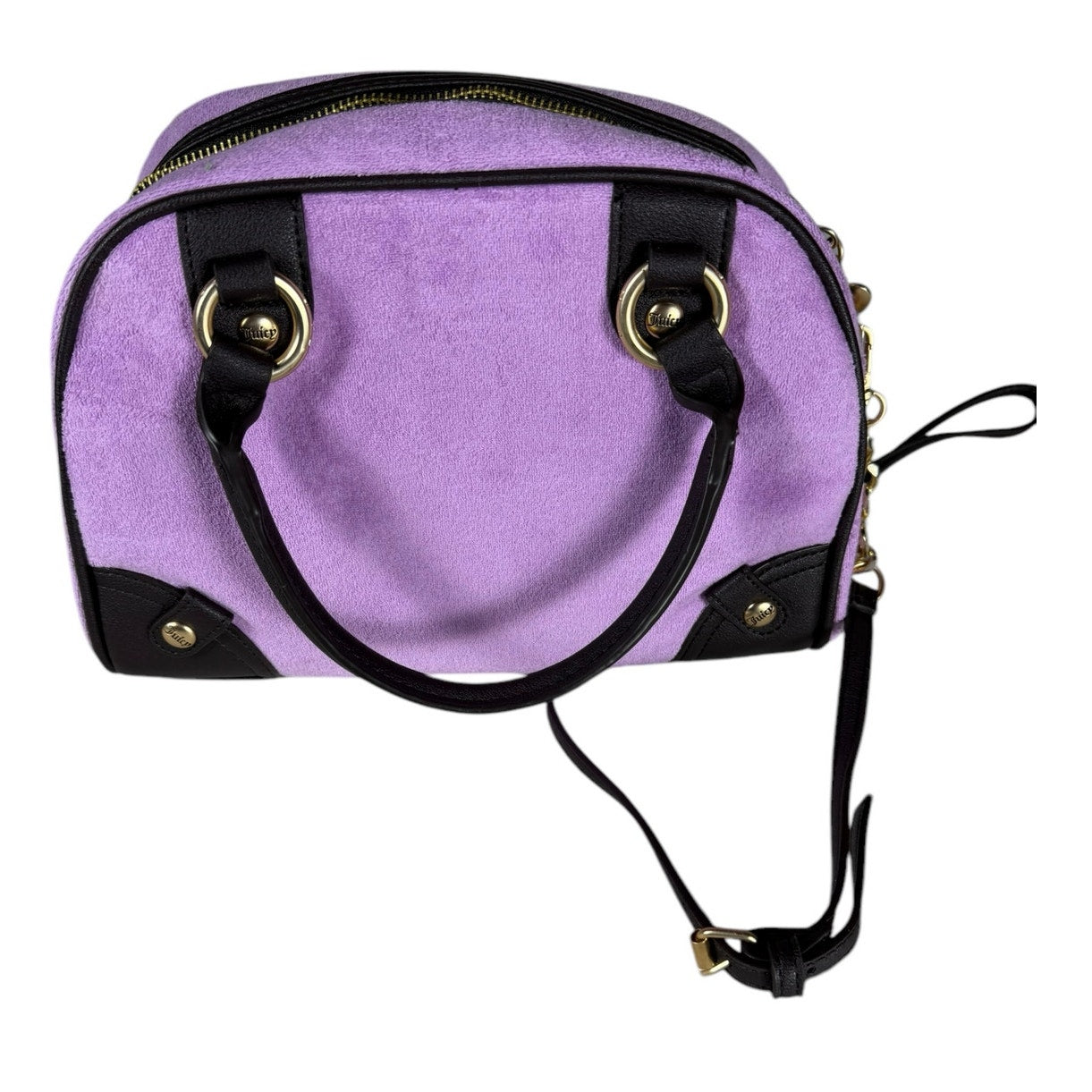 NWT Juicy Couture Lovers Club Bowler Shoulder Bag / Color (Violet Tulle/Choco)