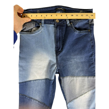American Bazi Jeans Women's Blue Size M (28in) Flare Bellbottom Patchwork