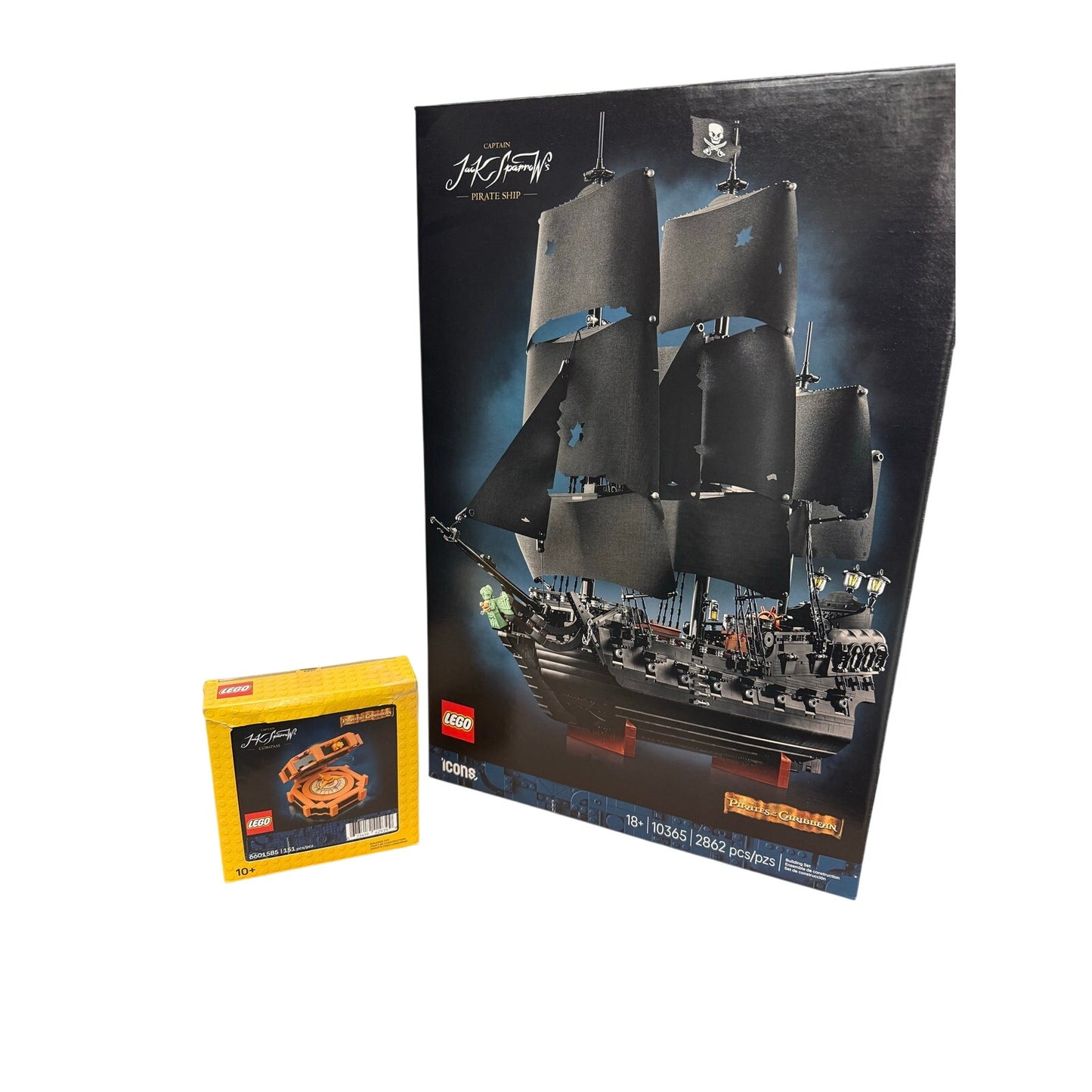 Lego 10365 Pirates Caribbean Black Pearl Jack Sparrow's Pirate Ship + Compass