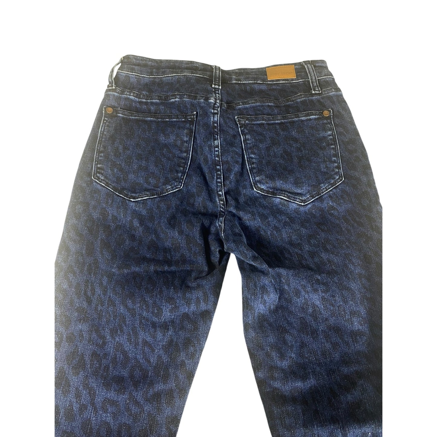 Women's Judy Blue animal Print Skinny Fit  Blue Jeans Size 5 / 27