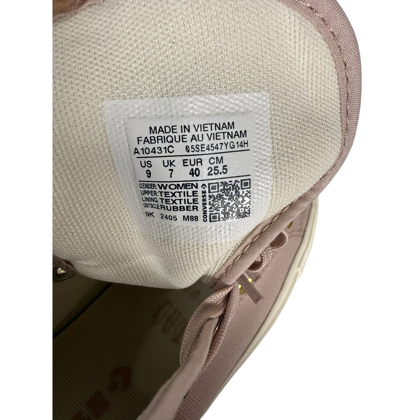 NIB Converse Women's CTAS Lift Hi Flush Stone/Egert/ Gold Size 9 Athlesiure