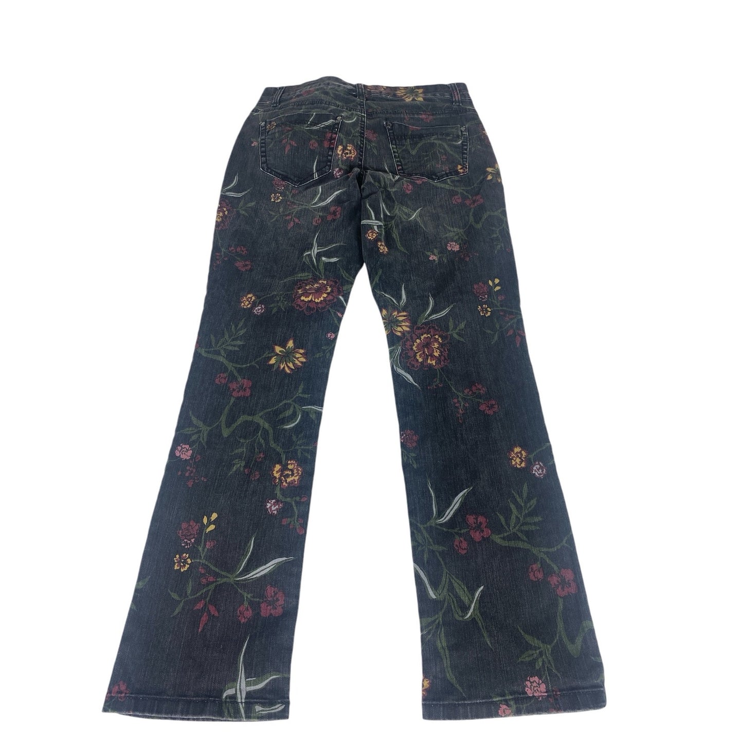 Women's Floral Print Black Bandolino Amy Jeans Size 6