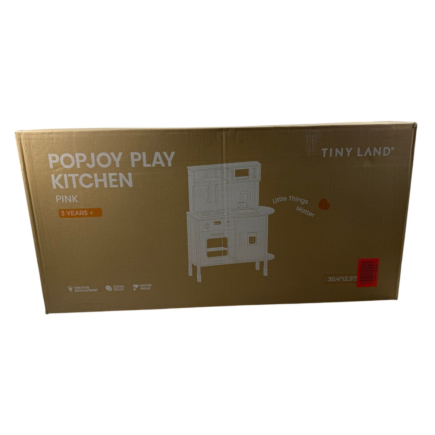 New in Box TinyLand Popjoy Toy Kitchen Playset with Real Lights & Sounds Pink