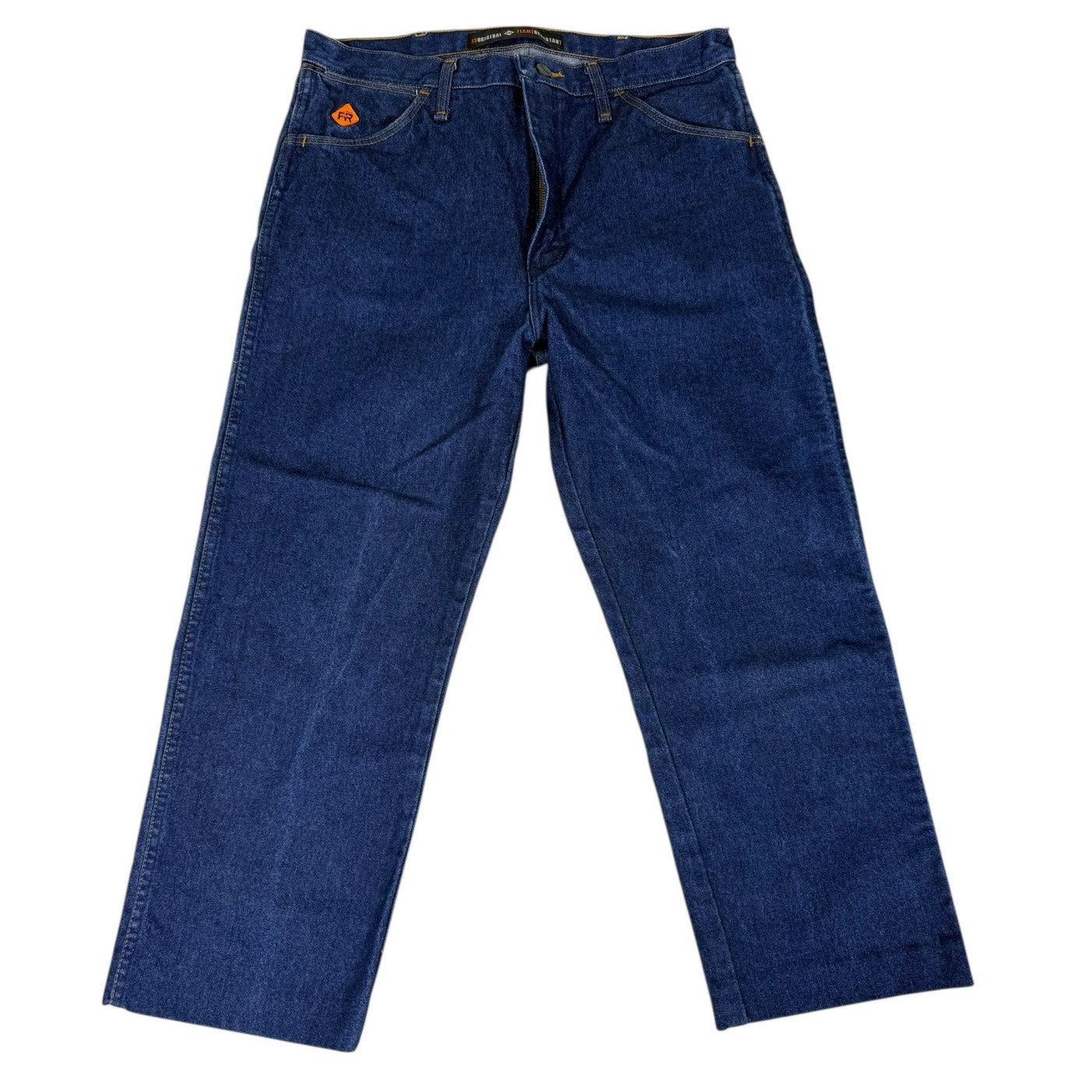 Wrangler FR Flame Resistant Jeans - 34x24 Blue Denim