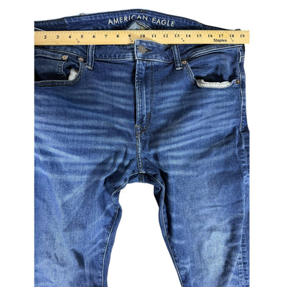 American Eagle Men's Athletic Skinny Jeans, 38x32 - Blue