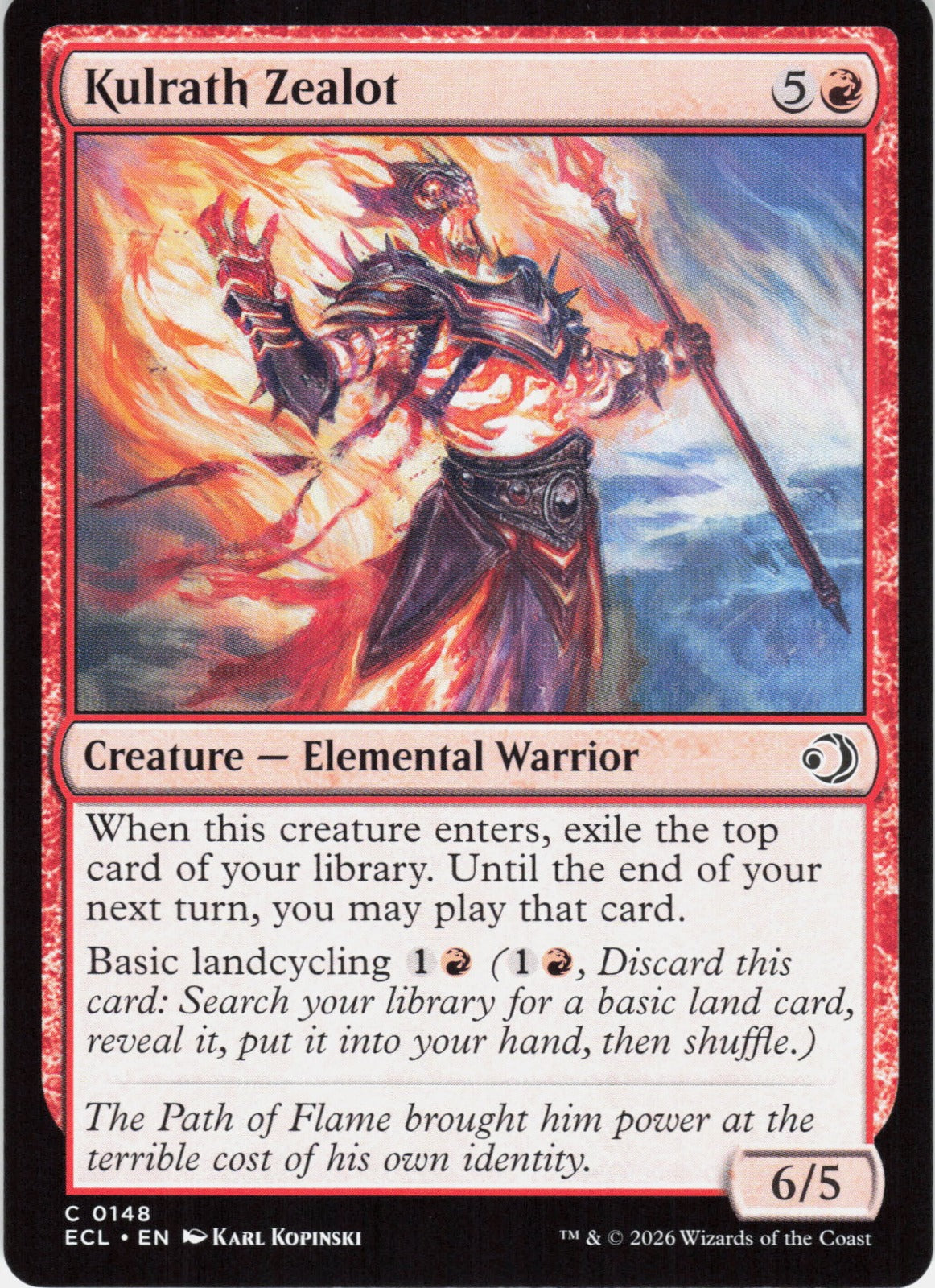 Kulrath Zealot C Lorwyn Eclipsed 148 NM