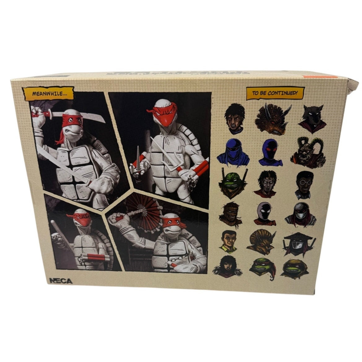 NECA TMNT Eastman Lairds Teenage Mutant Ninja Black & White First Turtles 2-Pack