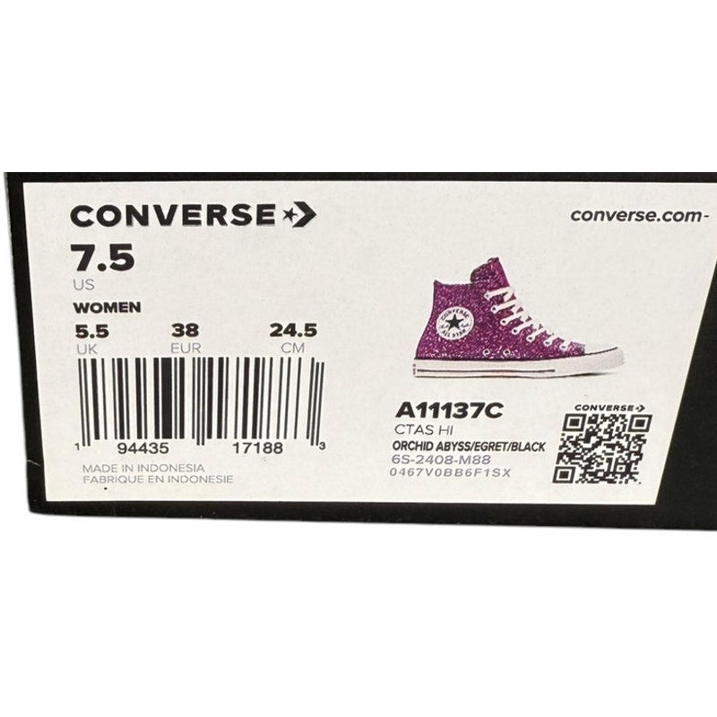 Converse Ctas Hi top shoes women's Orchid Abyss Size 7.5 Athletic