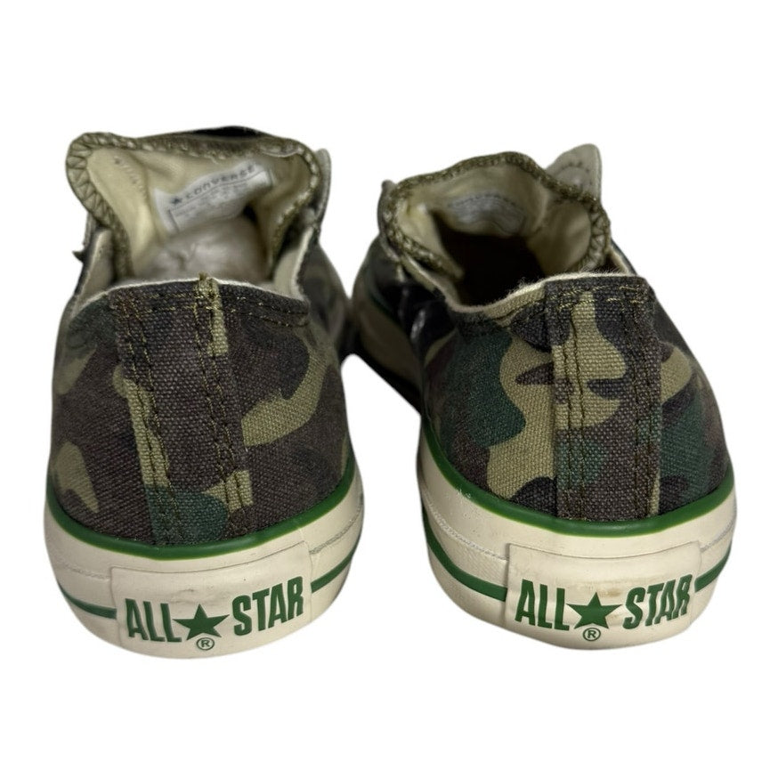 Converse All Star Slip on Womens Shoes Camo Size 6
