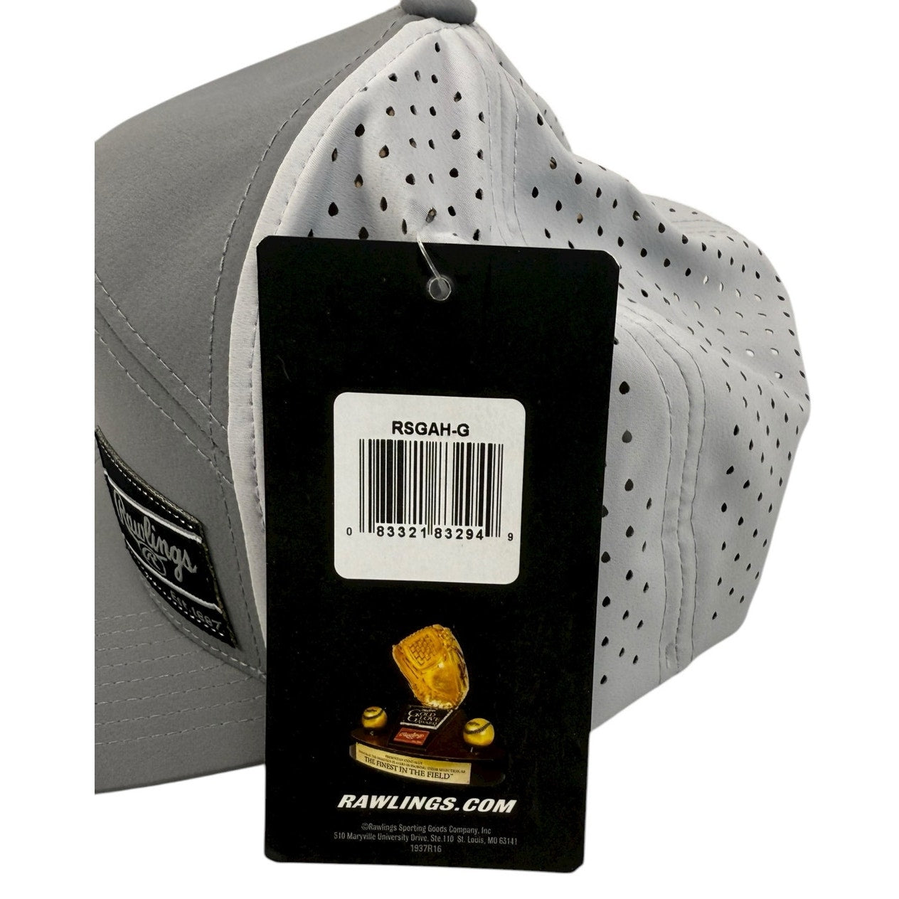 Rawlings Baseball Hat Cap Flexfit 110 Tech New NWT Gray