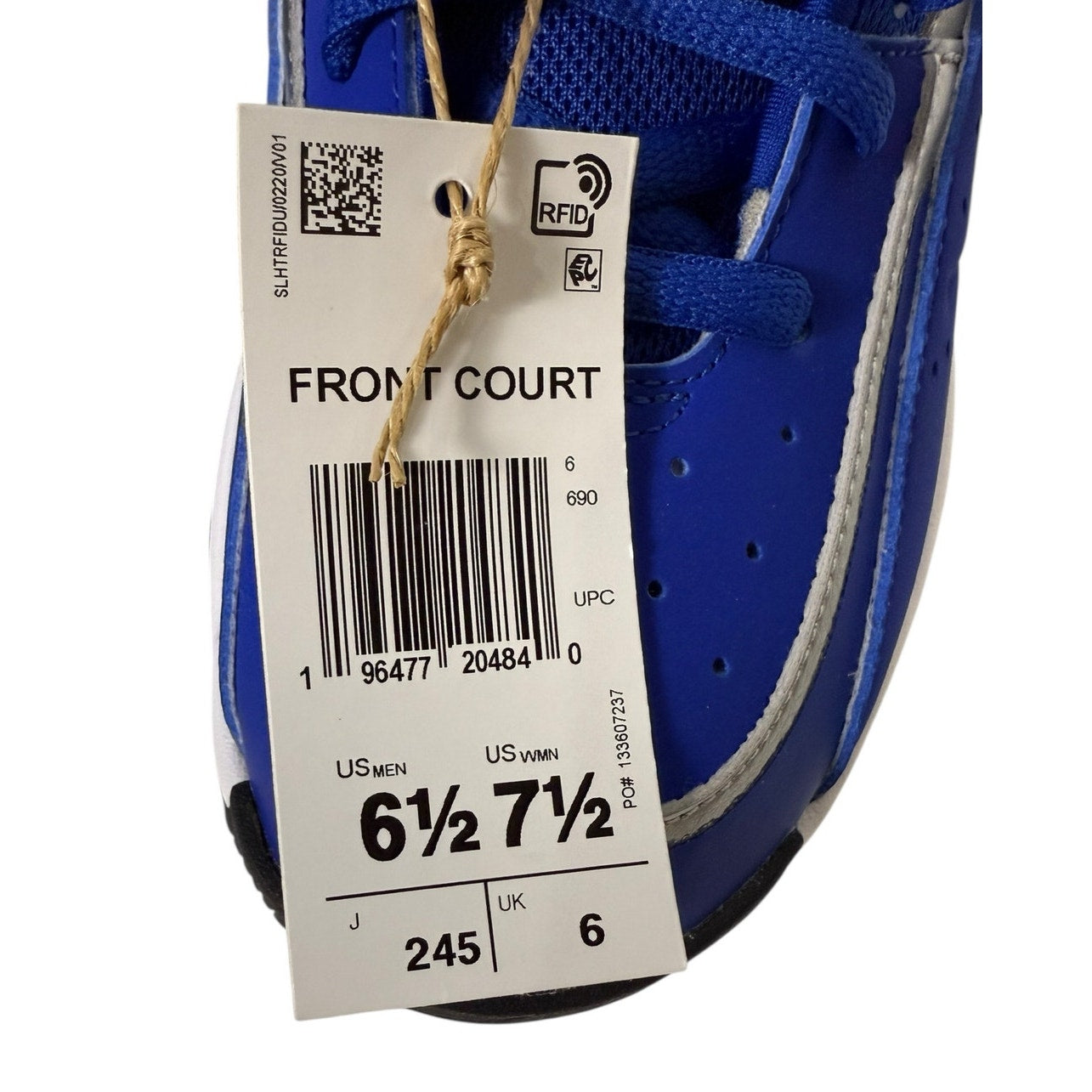 Adidas Front Court Sneakers - Women's Size 7.5 - Royal Blue/White