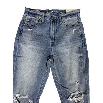 NWT Women's American Eagle Ripped Distressed Ankle Jeans Size 27