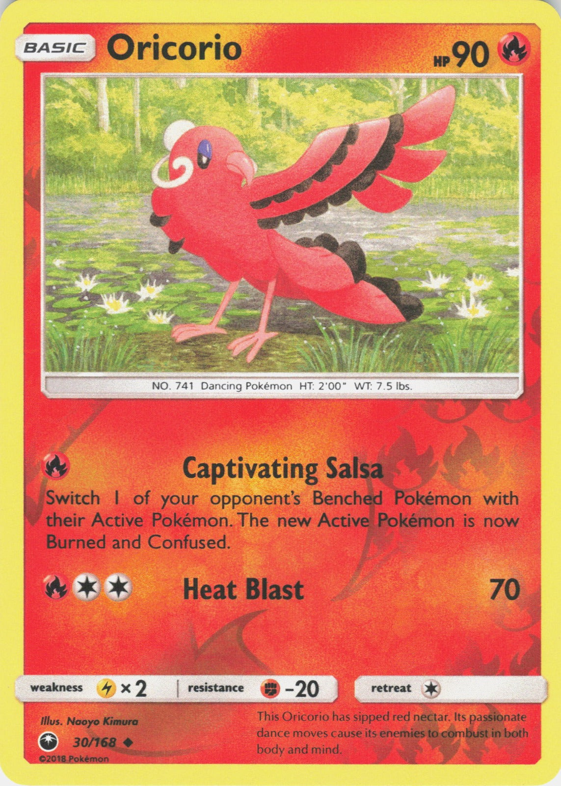 Oricorio (30) Reverse Holo Uncommon SM - Celestial Storm 30/168 NM