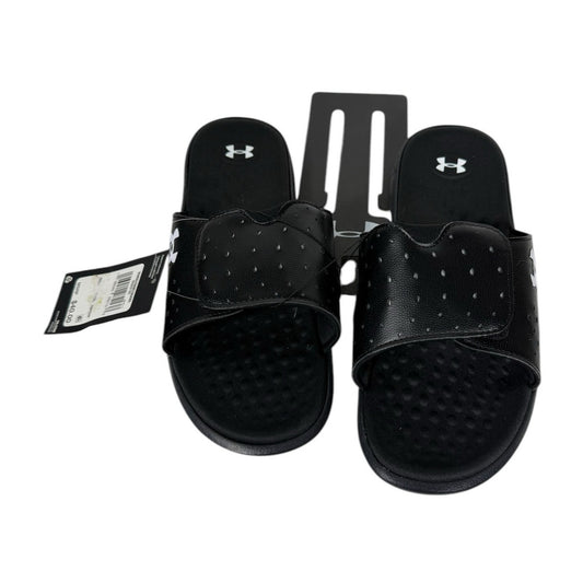 NWT Women's Under Armour Ignite Pro Sandles SL Black Size 9