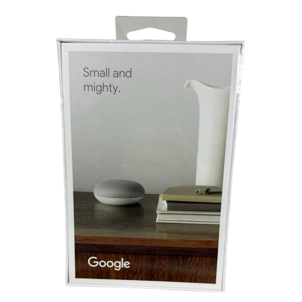 NIB Google Nest Mini Chalk Gray Smart Small Speaker