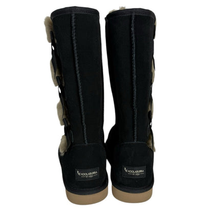 New Koolaburra by Ugg Boots Women's Fur Lined Black Size 11