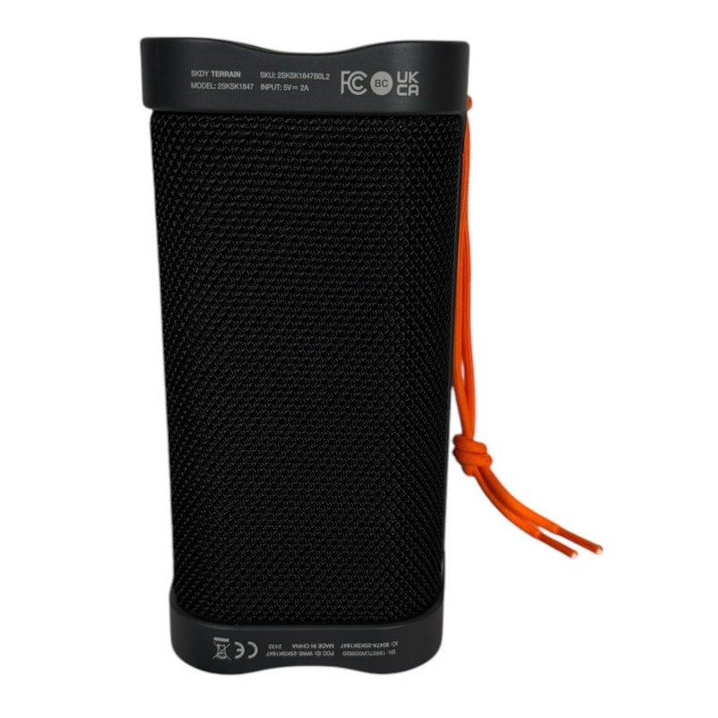 NIB Skullcandy Terrain Large XT Compact Tough Wireless Speaker, Black / Orange