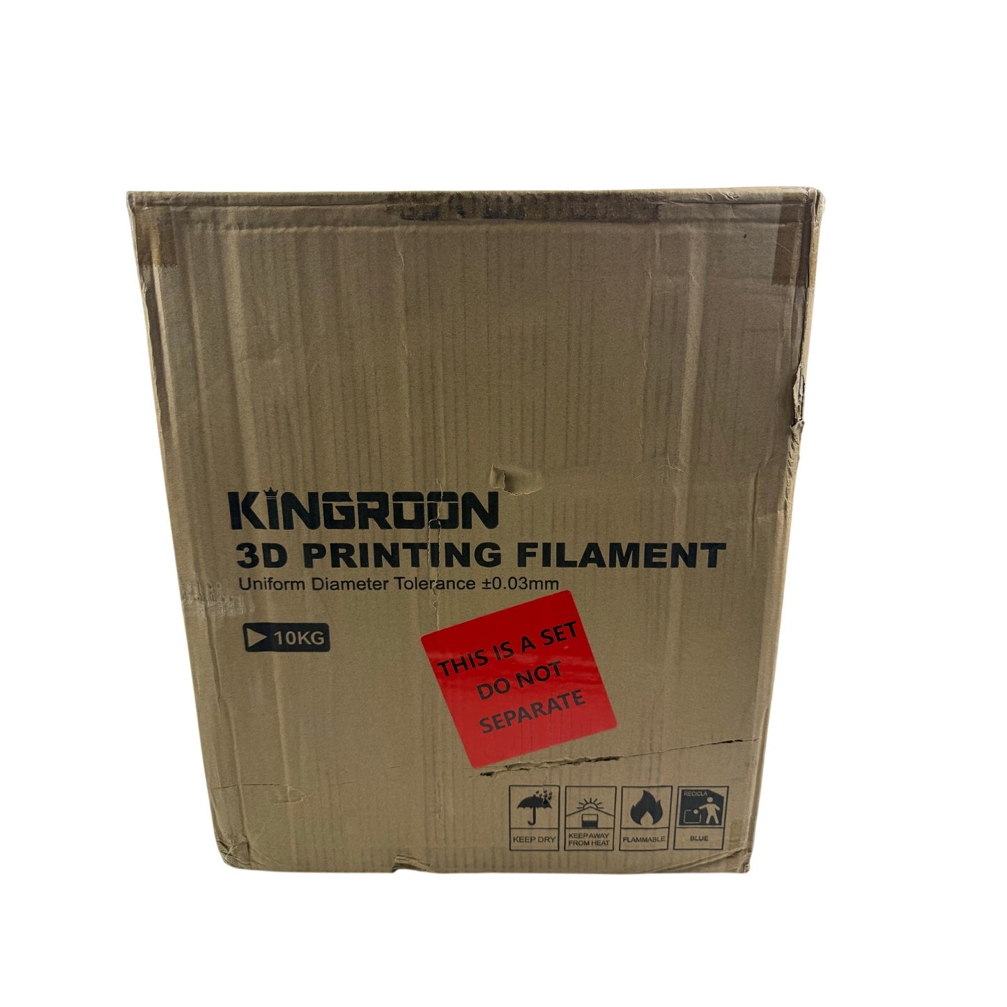 Kingroon Lot 10KG PLA  Black Matte High Speed 1.75 mm 3D Printer Filament Spools