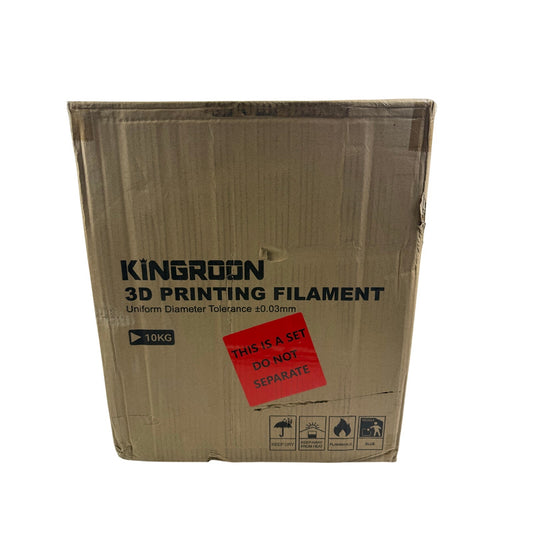 Kingroon Lot 10KG PLA  Black Matte High Speed 1.75 mm 3D Printer Filament Spools
