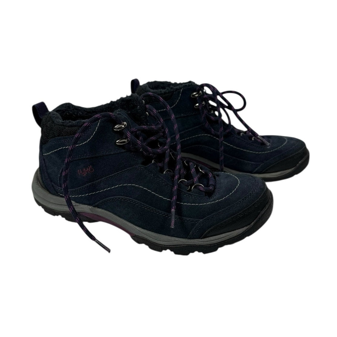 RYKA Women's Suede hiking boots Size 8 purple ankle