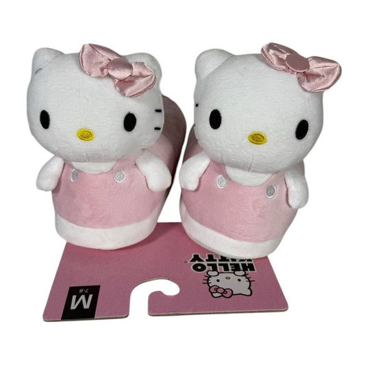 NWT Hello Kitty Women's Bootie Slippers Pink Size Medium 7 - 8