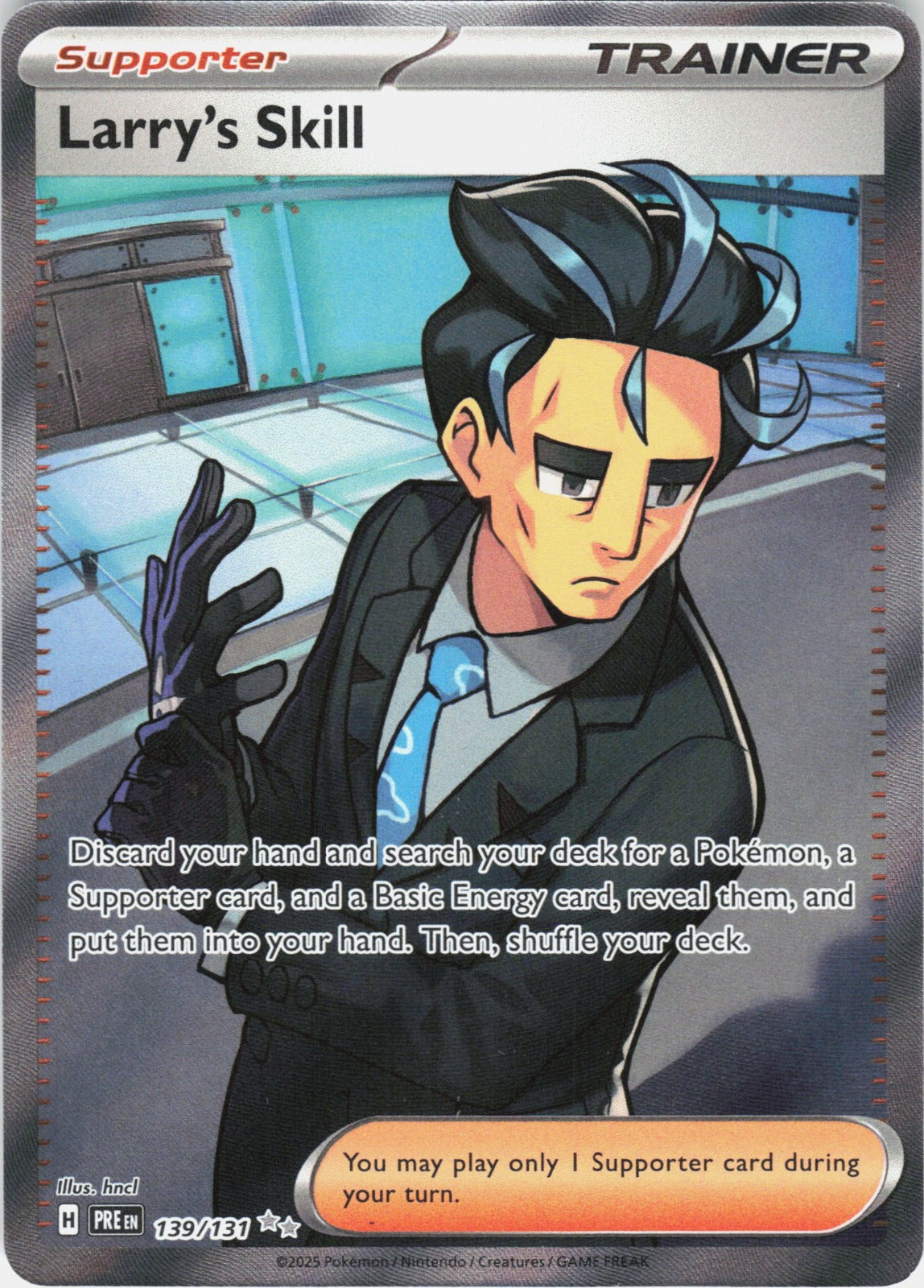 Larry's Skill Holo Ultra Rare SV: Prismatic Evolutions 139/131 NM