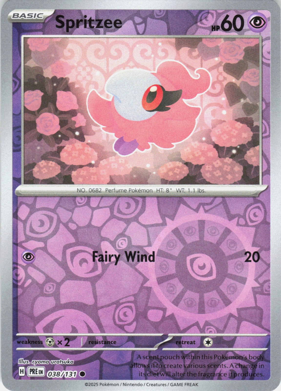 Spritzee Reverse Holo Common SV: Prismatic Evolutions 038/131 NM