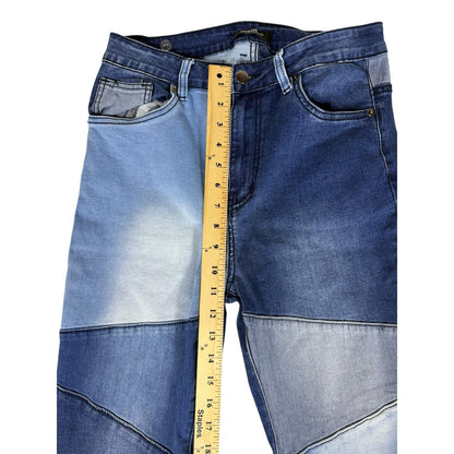 American Bazi Jeans Women's Blue Size M (28in) Flare Bellbottom Patchwork