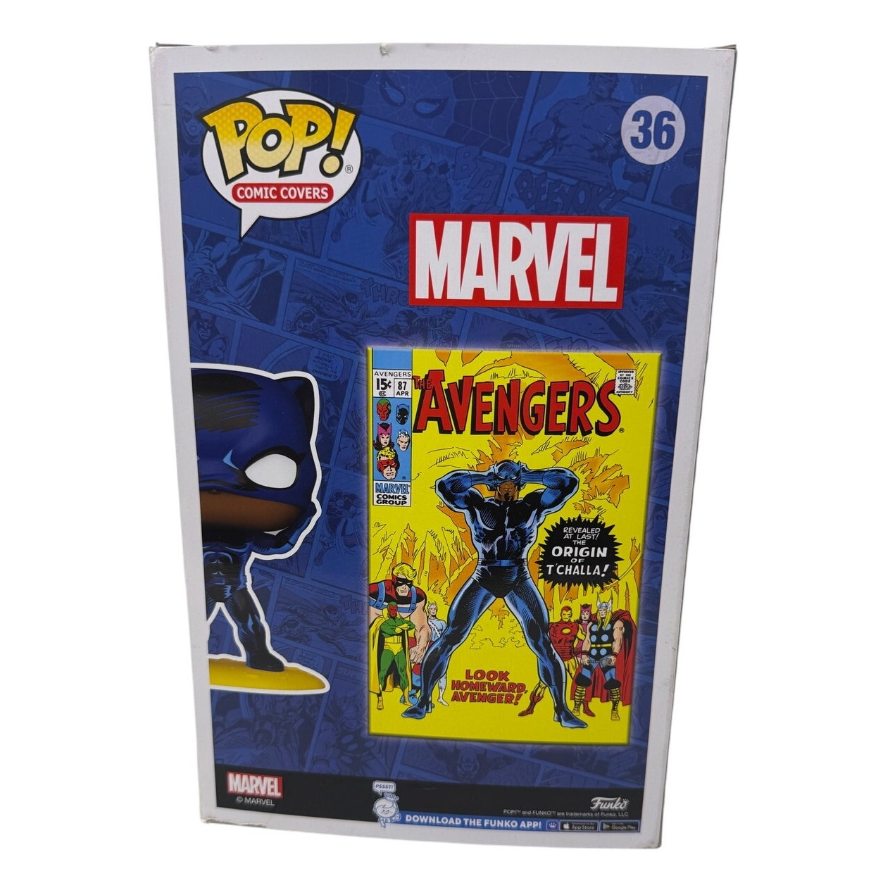 Funko Pop! Comic Book Cover w/Case: Marvel - Black Panther Target Exclusive #36