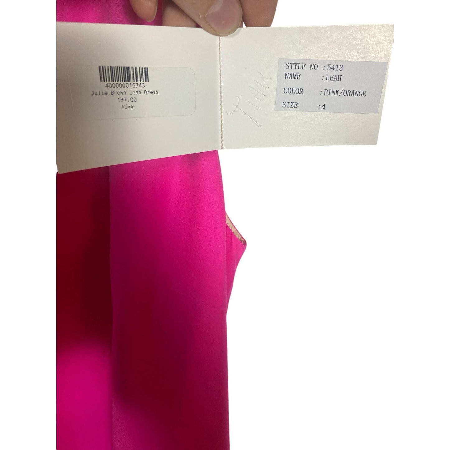 NWT Women's Julie Brown Leah Pink Silk sleeveless Dress Size 4