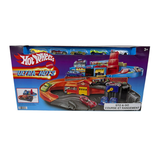 Hot Wheels Ultra Hots Sto & Go Trackset ~ Brand New in Box
